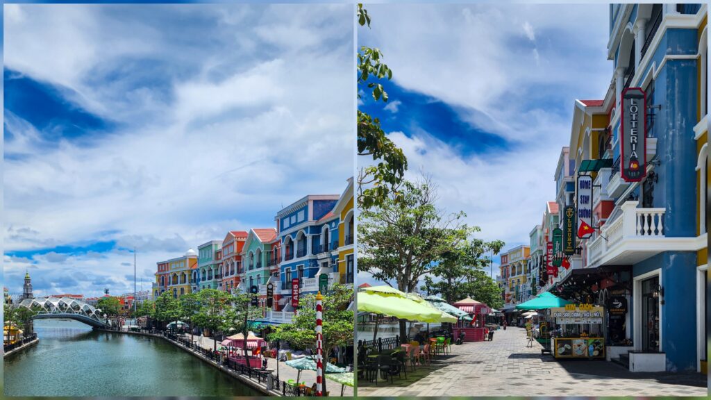 Grand World Phu Quoc colorful canal street in northern Phu Quoc
