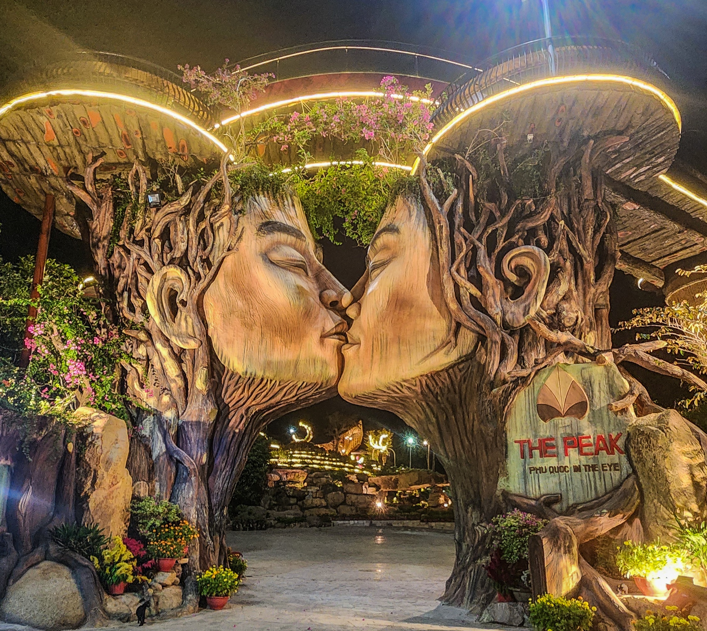 The Peak Phu Quoc two-face entrance installation above Duong Dong