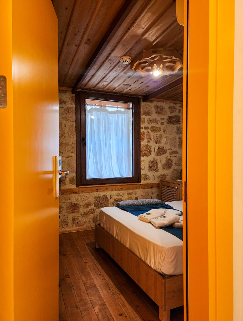 Compact room inside a Kaleici boutique hotel in Antalya