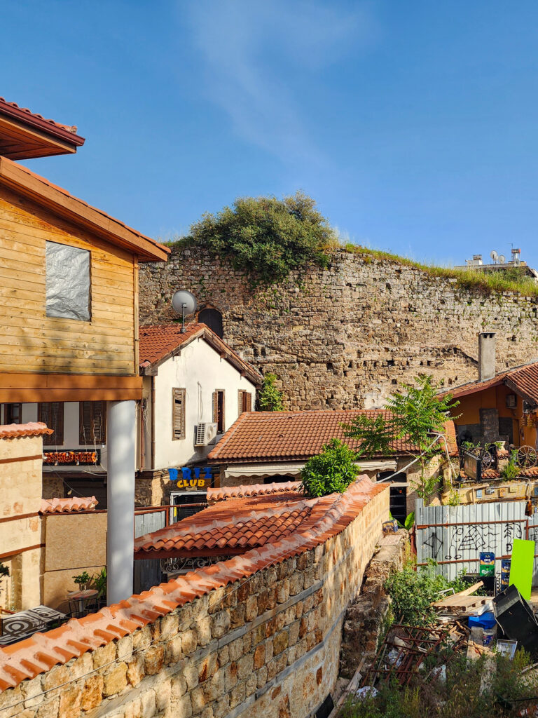 View of Kaleici Old Town from a boutique hotel in Antalya