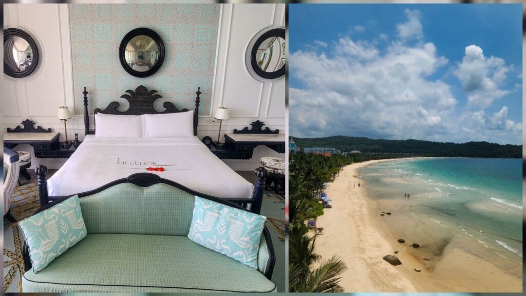 JW Marriott Phu Quoc Emerald Bay room and Khem Beach view in southern Phu Quoc