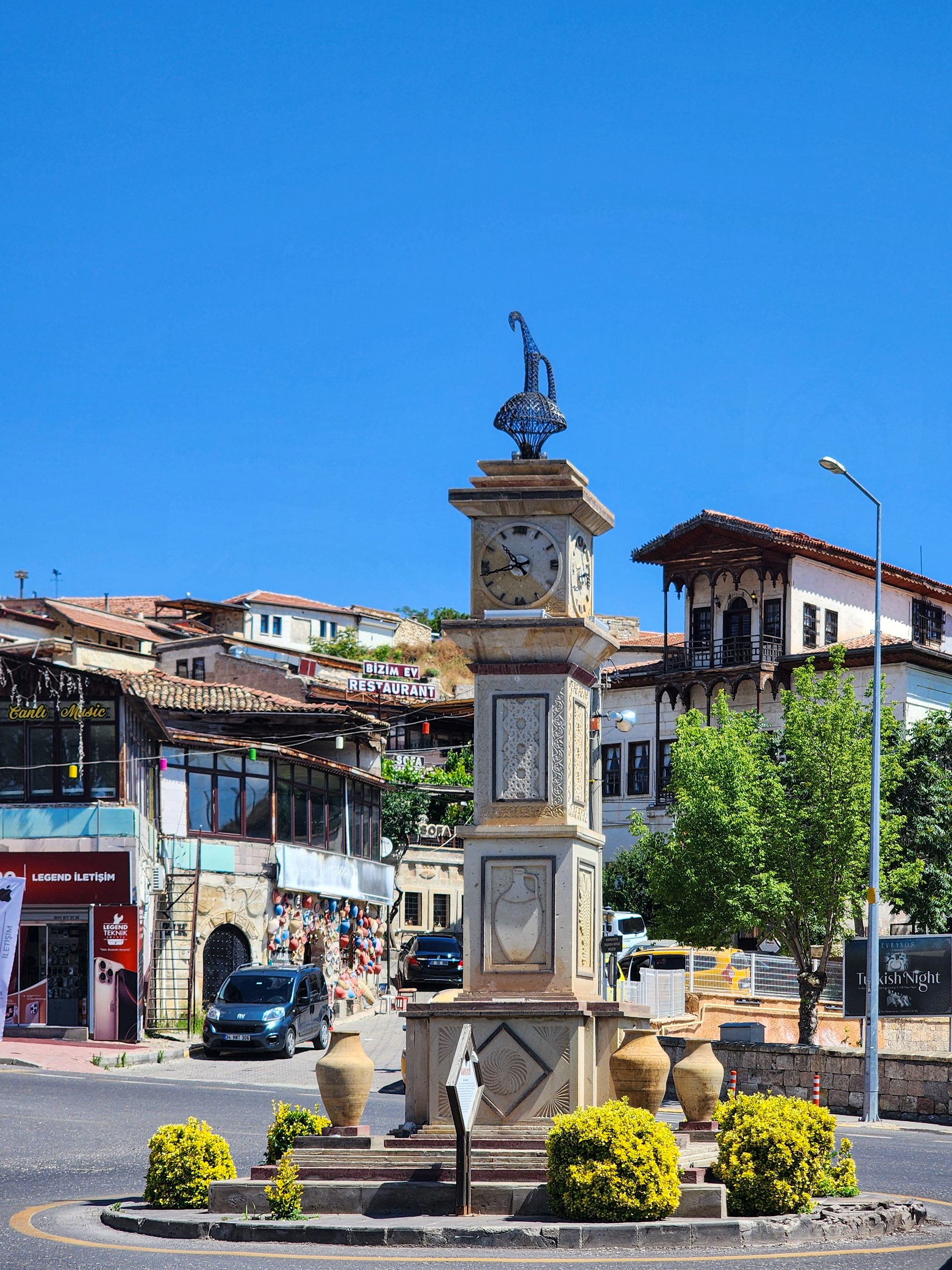 Avanos town centre and traditional buildings in Cappadocia