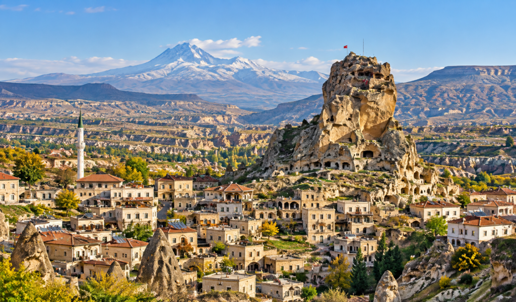 Ortahisar Castle in Cappadocia