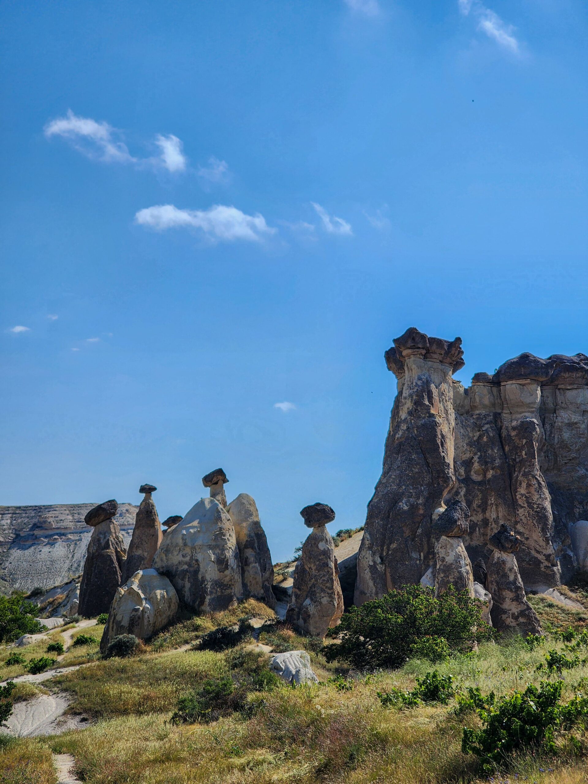 Çavuşin village and surrounding rock formations in Cappadocia