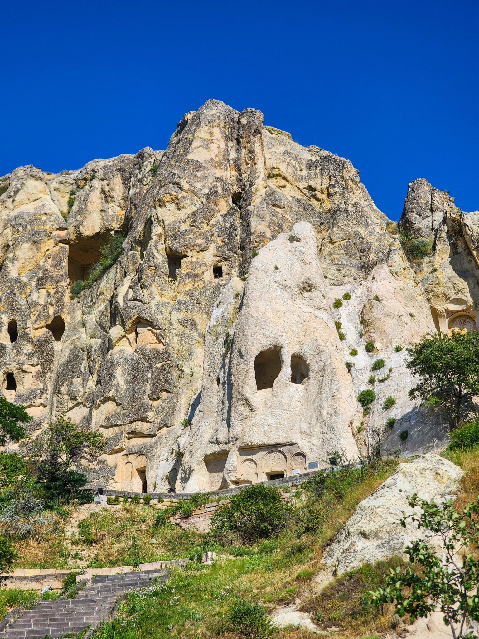 Rock-cut churches at Göreme Open Air Museum in Cappadocia