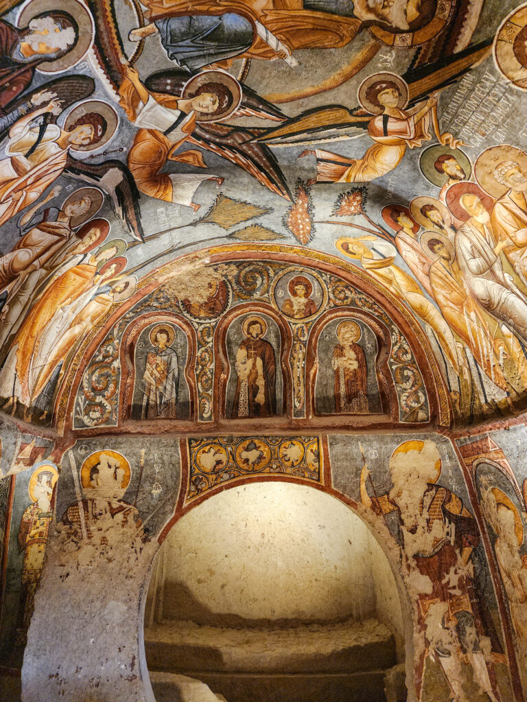 Dark Church Cappadocia frescoes inside Karanlık Kilise at Göreme Open Air Museum