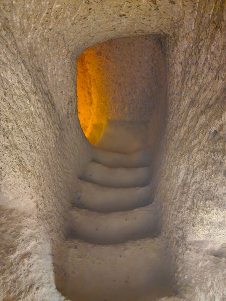 Derinkuyu underground city reached by public transport
