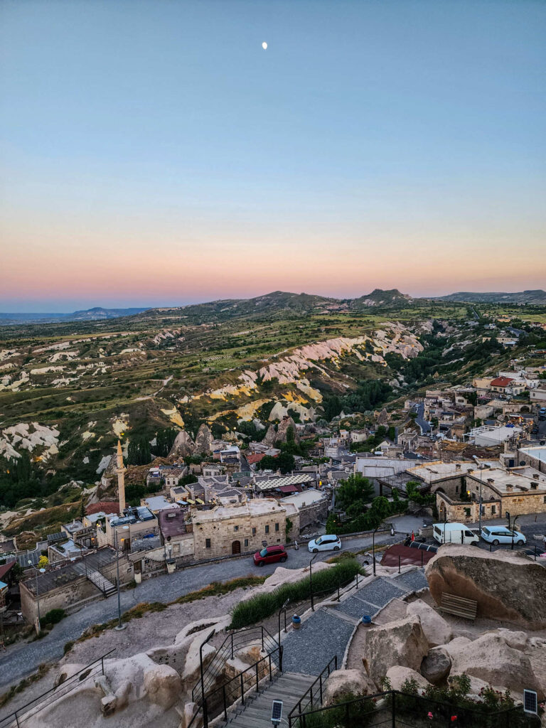 Pigeon Valley Cappadocia view from the Uçhisar viewpoint