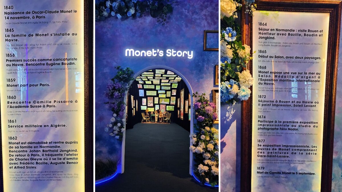 Monet’s Story display and art-inspired installations inside Gigamall