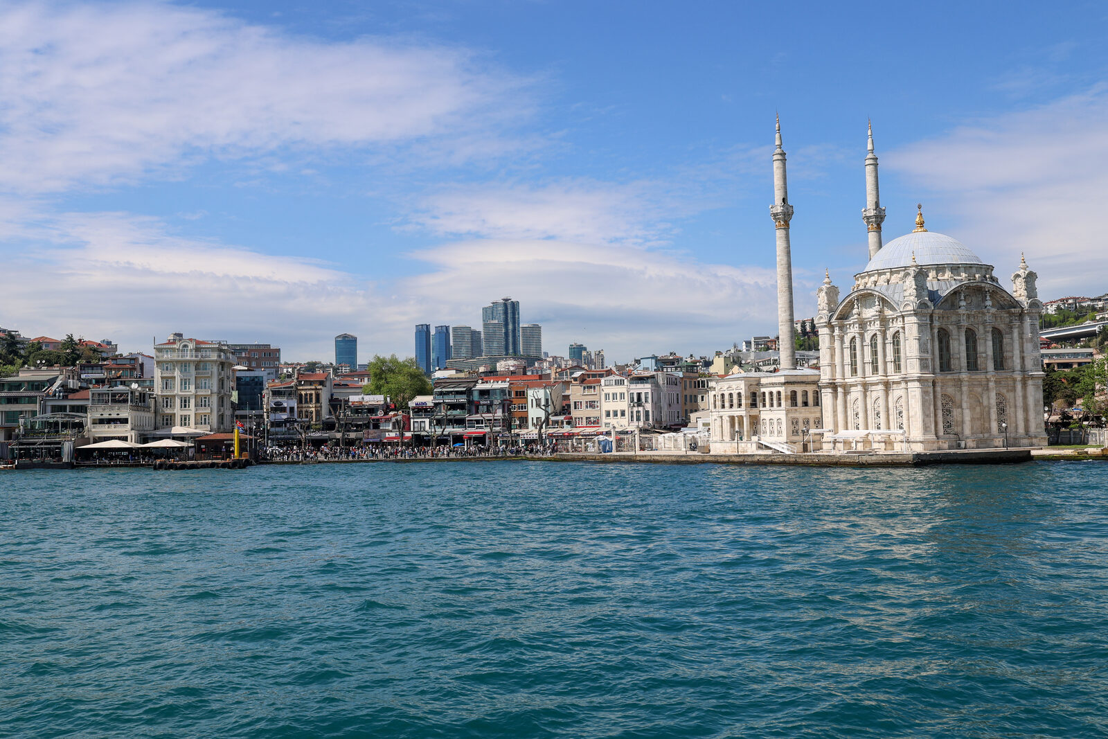 Ortaköy Square and waterfront mosque in Istanbul