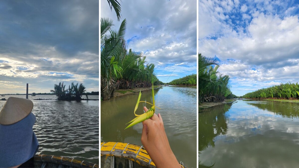 Palm-lined waterways photographed during my basket-boat outings