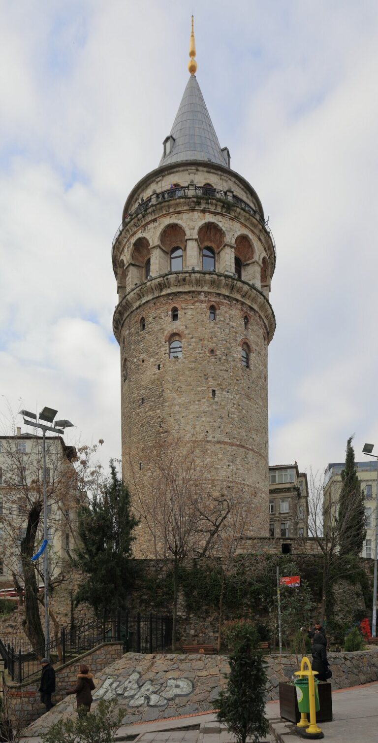 Galata Tower rising above the streets of Istanbul