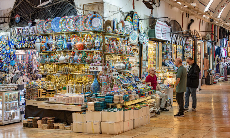 Historic shopping arcade inside the Grand Bazaar Istanbul