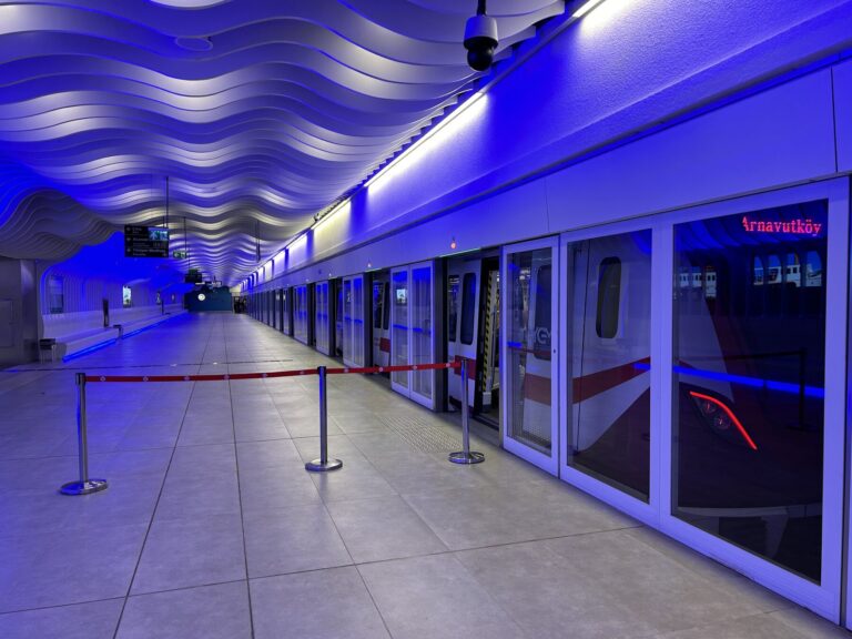 M11 metro train serving Istanbul Airport