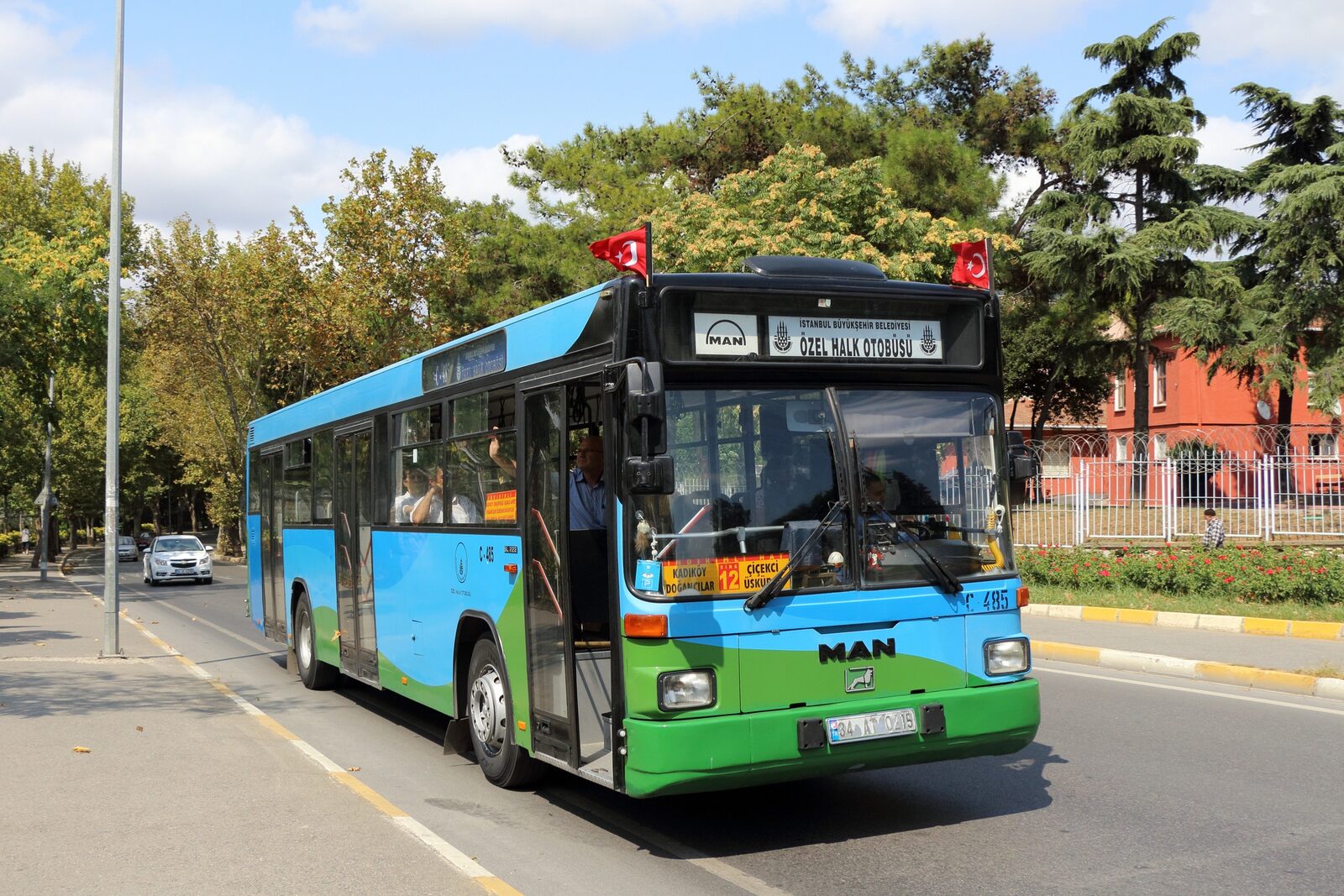 IETT city bus on a busy Istanbul street
