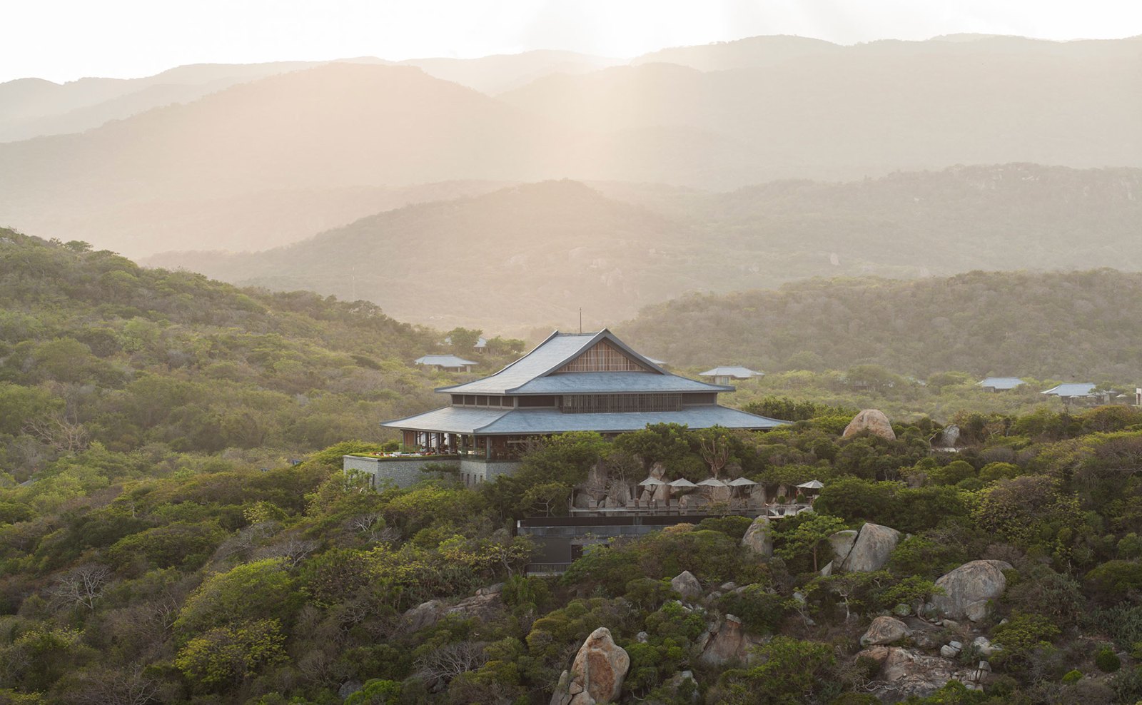 The hillside setting at Amanoi. 10 Luxury Hotels in Vietnam Worth Planning a Trip Around